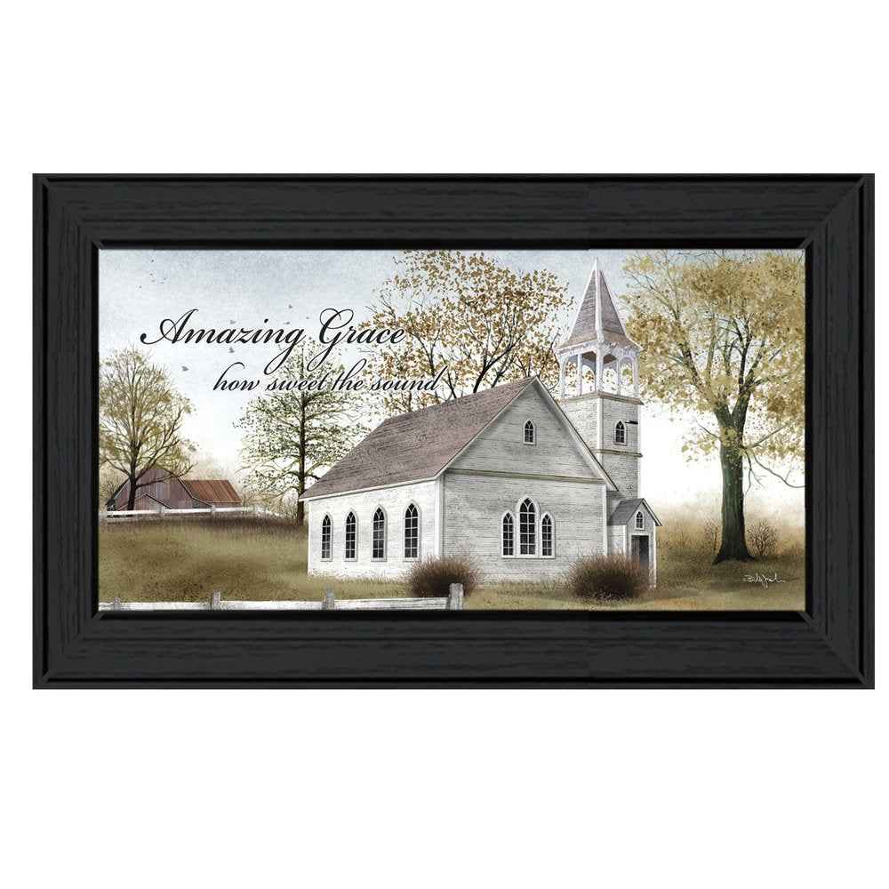 Amazing Grace 5 Black Framed Print Wall Art — view 1