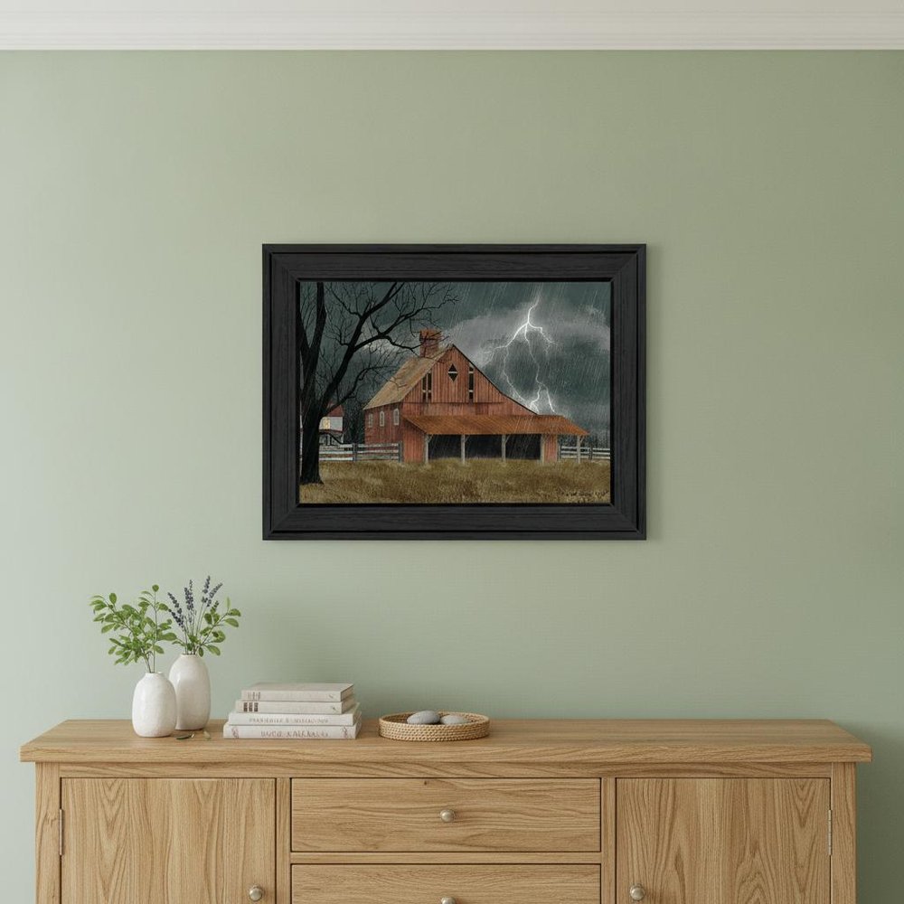 Dark and Stormy Night 3 Black Framed Print Wall Art — view 4