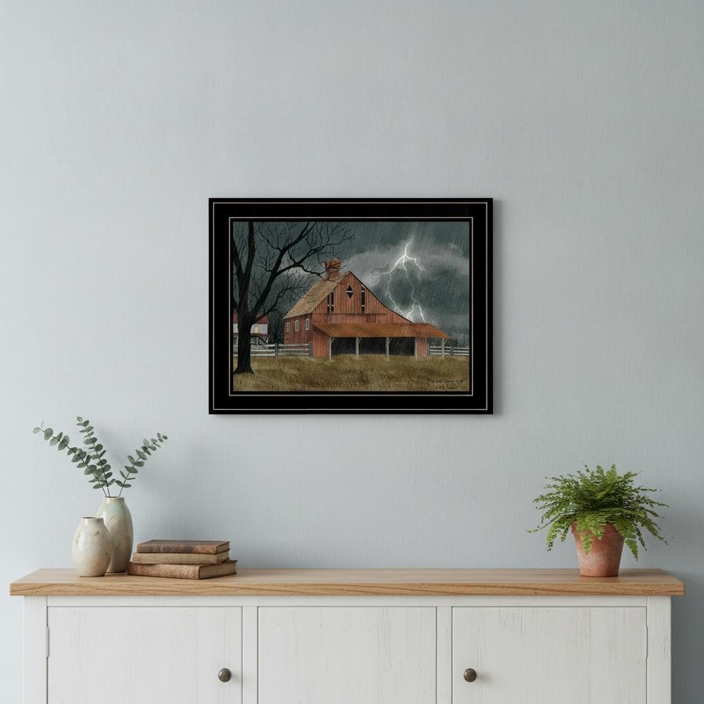 Dark and Stormy Night 4 Black Framed Print Wall Art — view 4