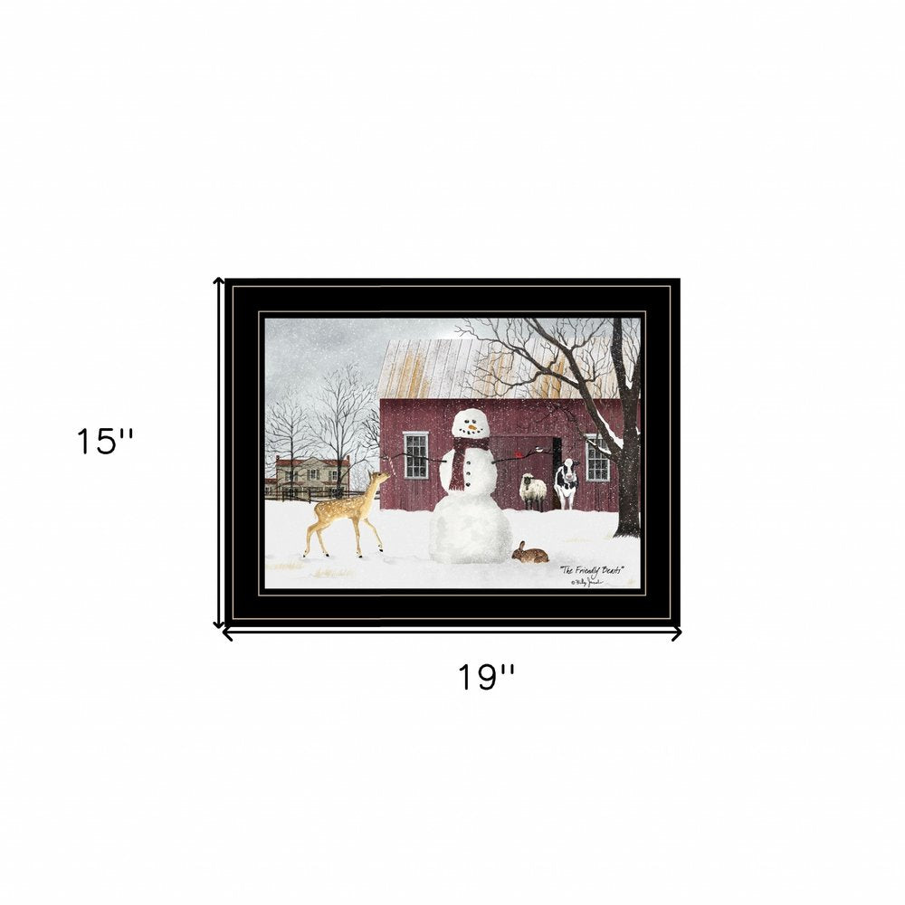 The Friendly Beasts 4 Black Framed Print Wall Art — view 3