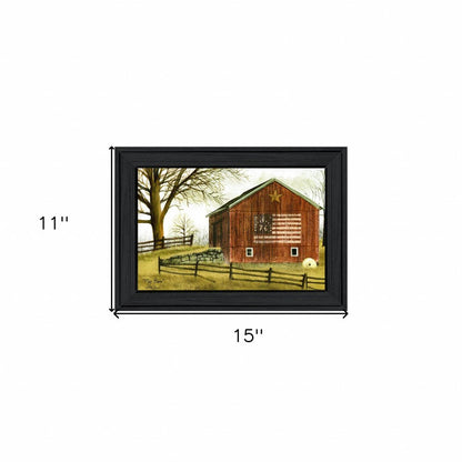 Flag Barn 2 Black Framed Print Wall Art HomeRoots