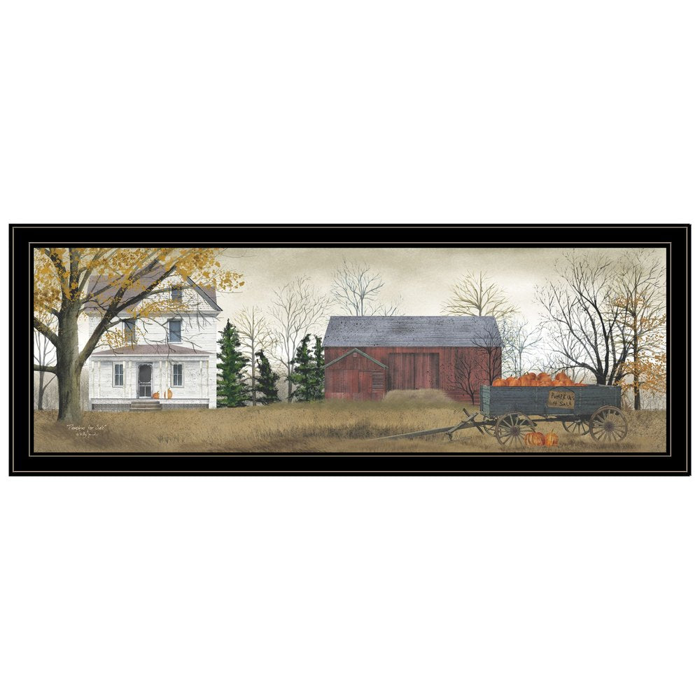 Pumpkins for Sale 6 Black Framed Print Wall Art — view 1