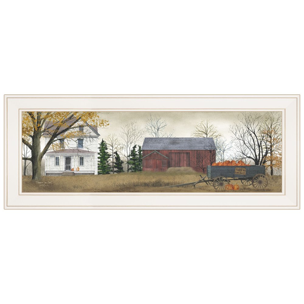 Pumpkins For Sale 2 White Framed Print Wall Art HomeRoots