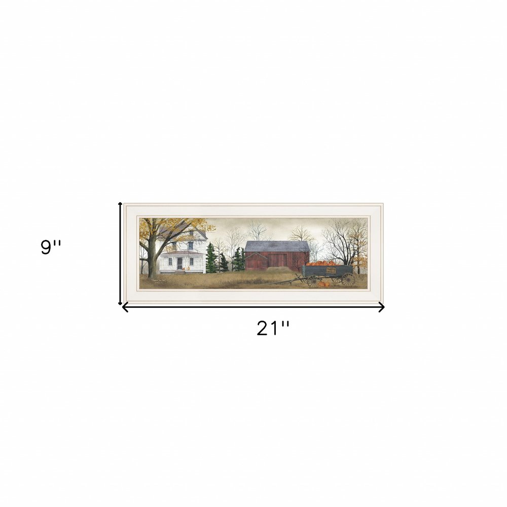 Pumpkins For Sale 2 White Framed Print Wall Art — view 7