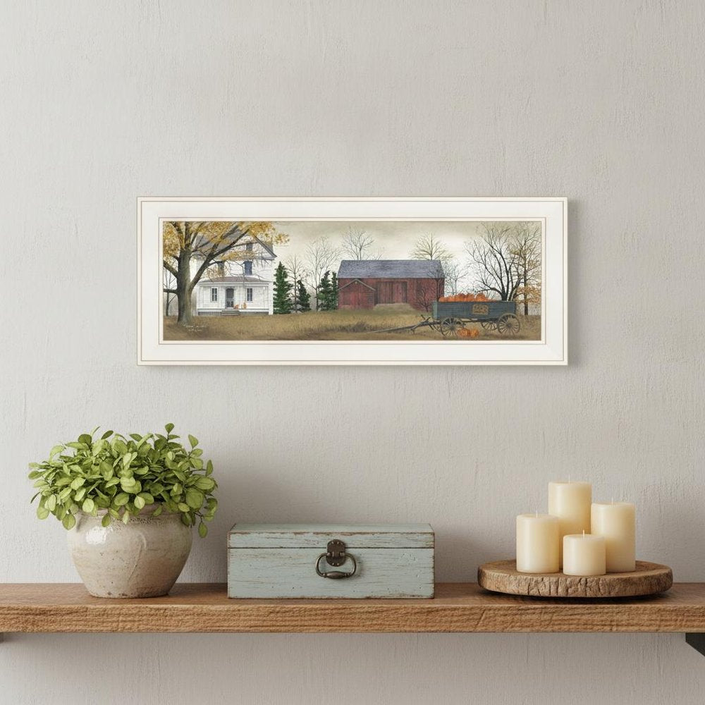 Pumpkins For Sale 2 White Framed Print Wall Art — view 8