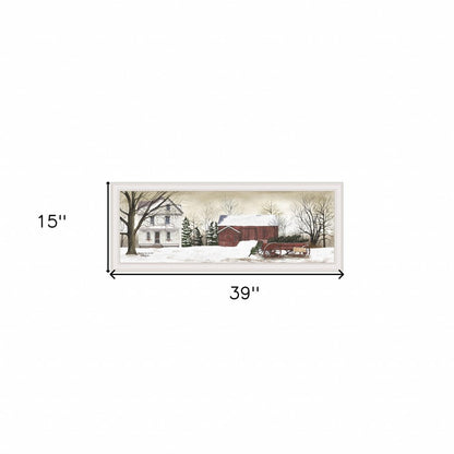 Christmas Trees for Sale 6 White Framed Print Wall Art HomeRoots