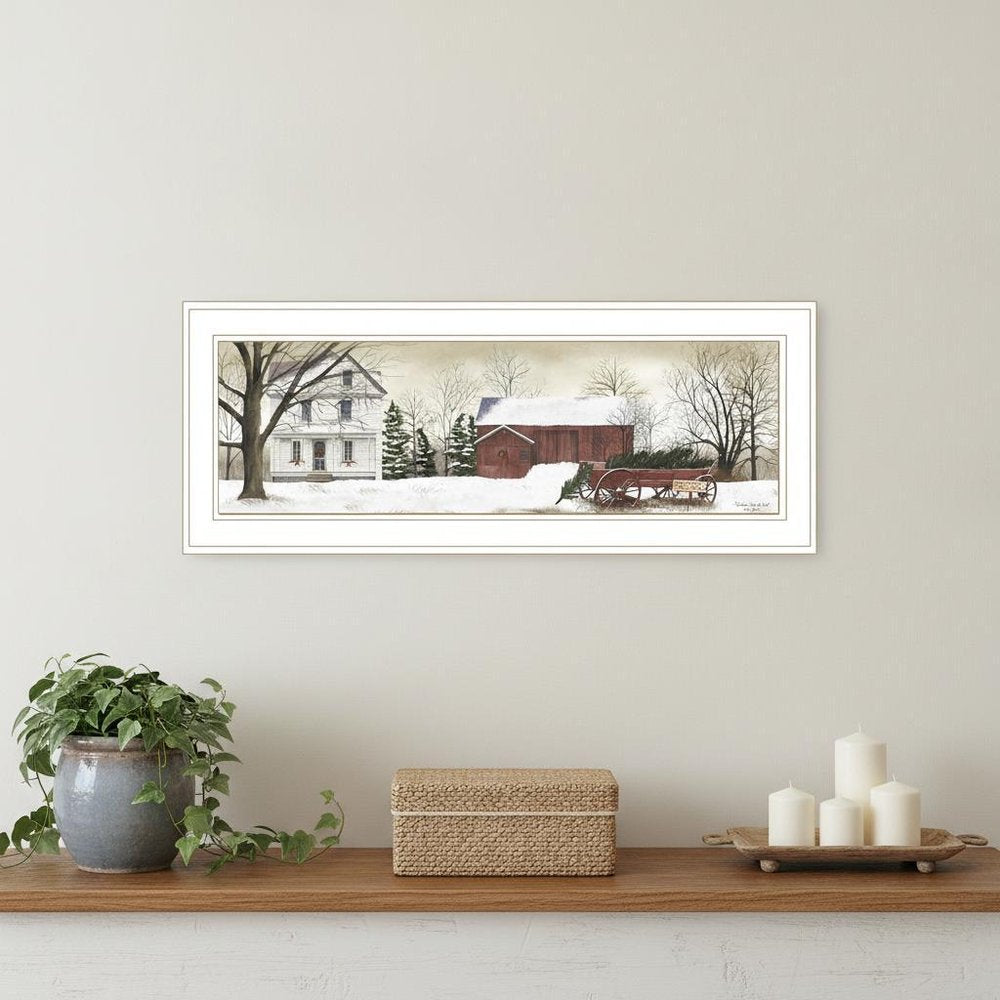 Christmas Trees for Sale 2 White Framed Print Wall Art — view 4