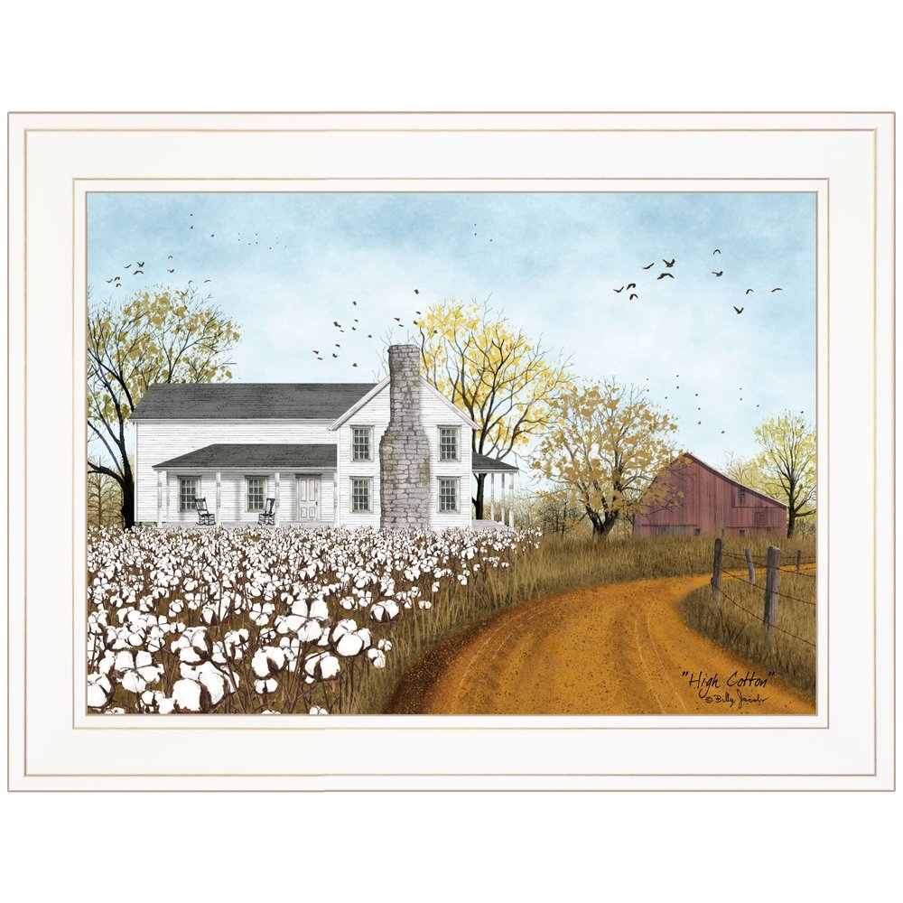 High Cotton 1 White Framed Print Wall Art HomeRoots