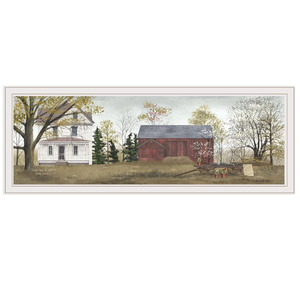 Spring Flowers for Sale 6 White Framed Print Wall Art HomeRoots