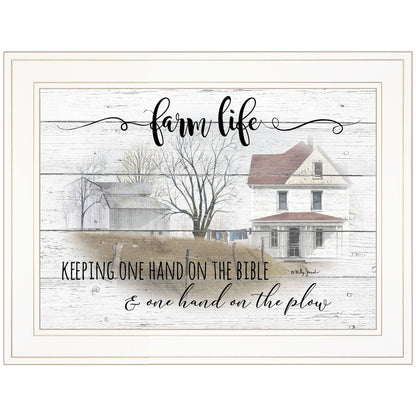 Farm Life 5 White Framed Print Wall Art HomeRoots