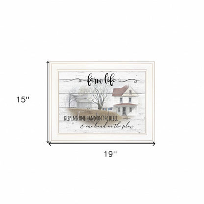Farm Life 5 White Framed Print Wall Art HomeRoots