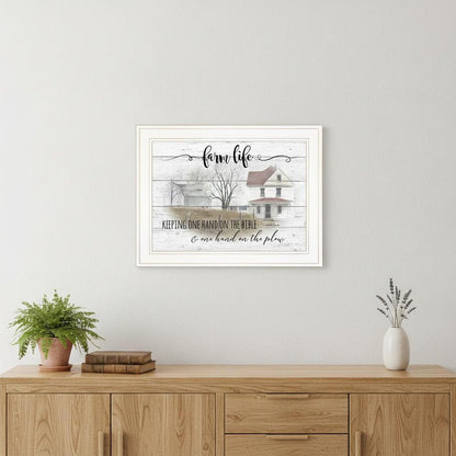 Farm Life 5 White Framed Print Wall Art HomeRoots