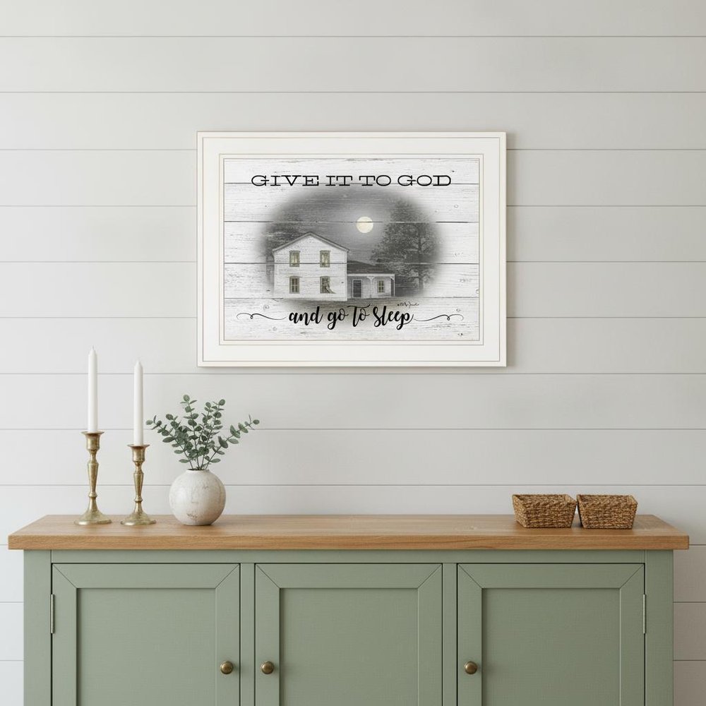 Give It To God White Framed Print Wall Art HomeRoots