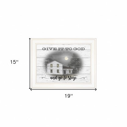 Give It To God White Framed Print Wall Art HomeRoots