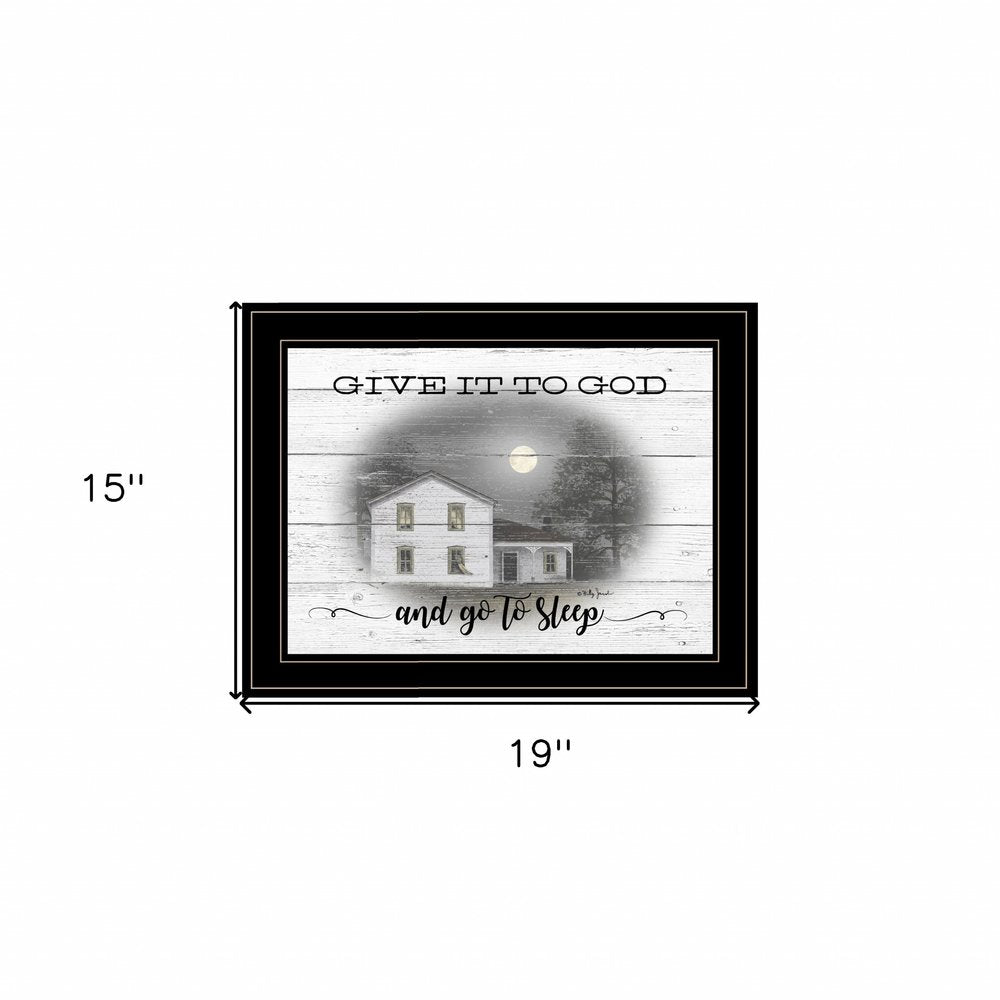 Give It To God Black Framed Print Wall Art — view 3