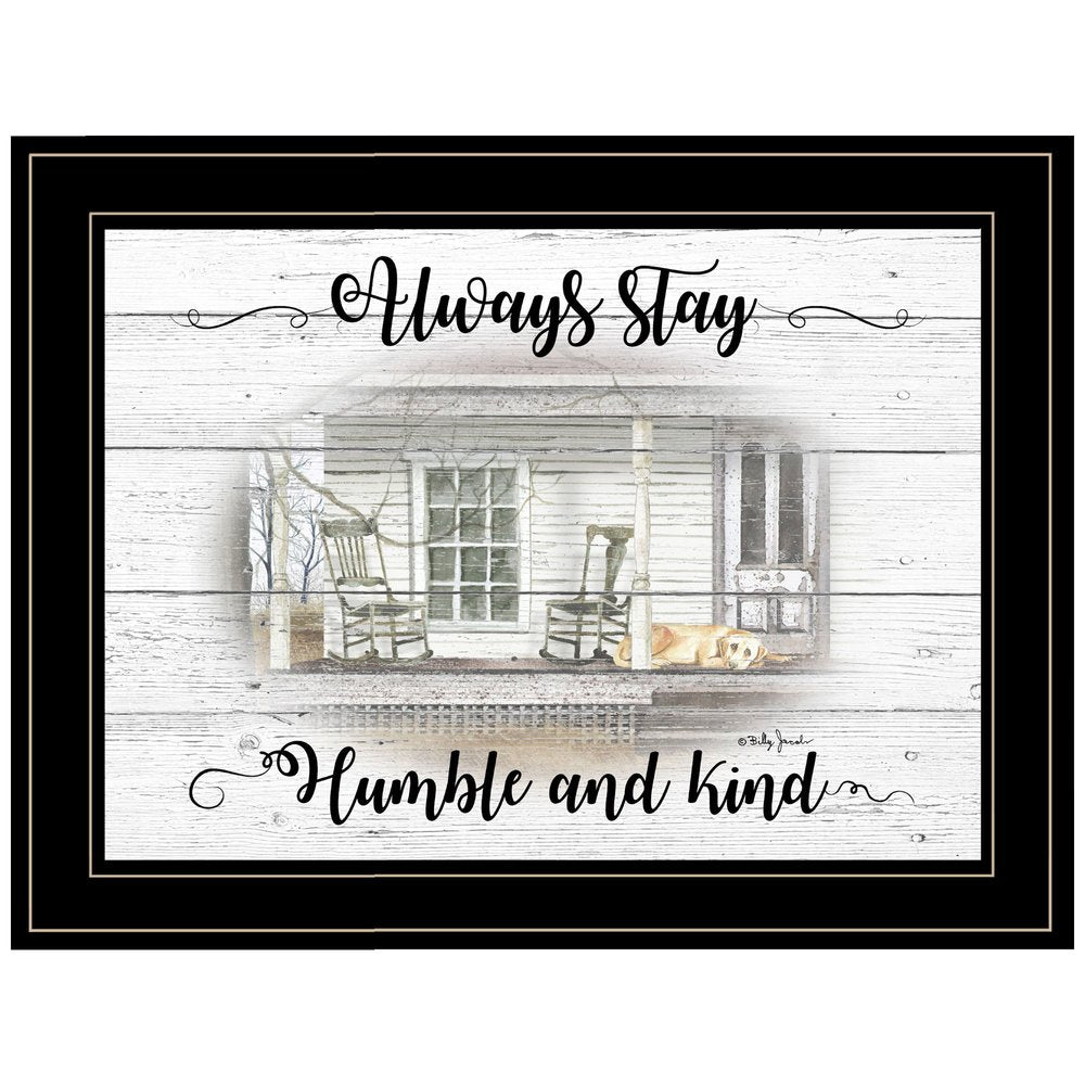 Humble and Kind 2 Black Framed Print Wall Art HomeRoots