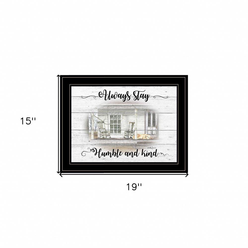 Humble and Kind 2 Black Framed Print Wall Art HomeRoots
