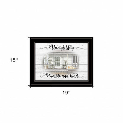 Humble and Kind 2 Black Framed Print Wall Art HomeRoots