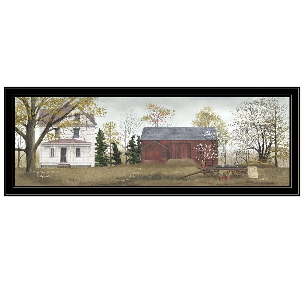 Spring Flowers for Sale 7 Black Framed Print Wall Art — view 1