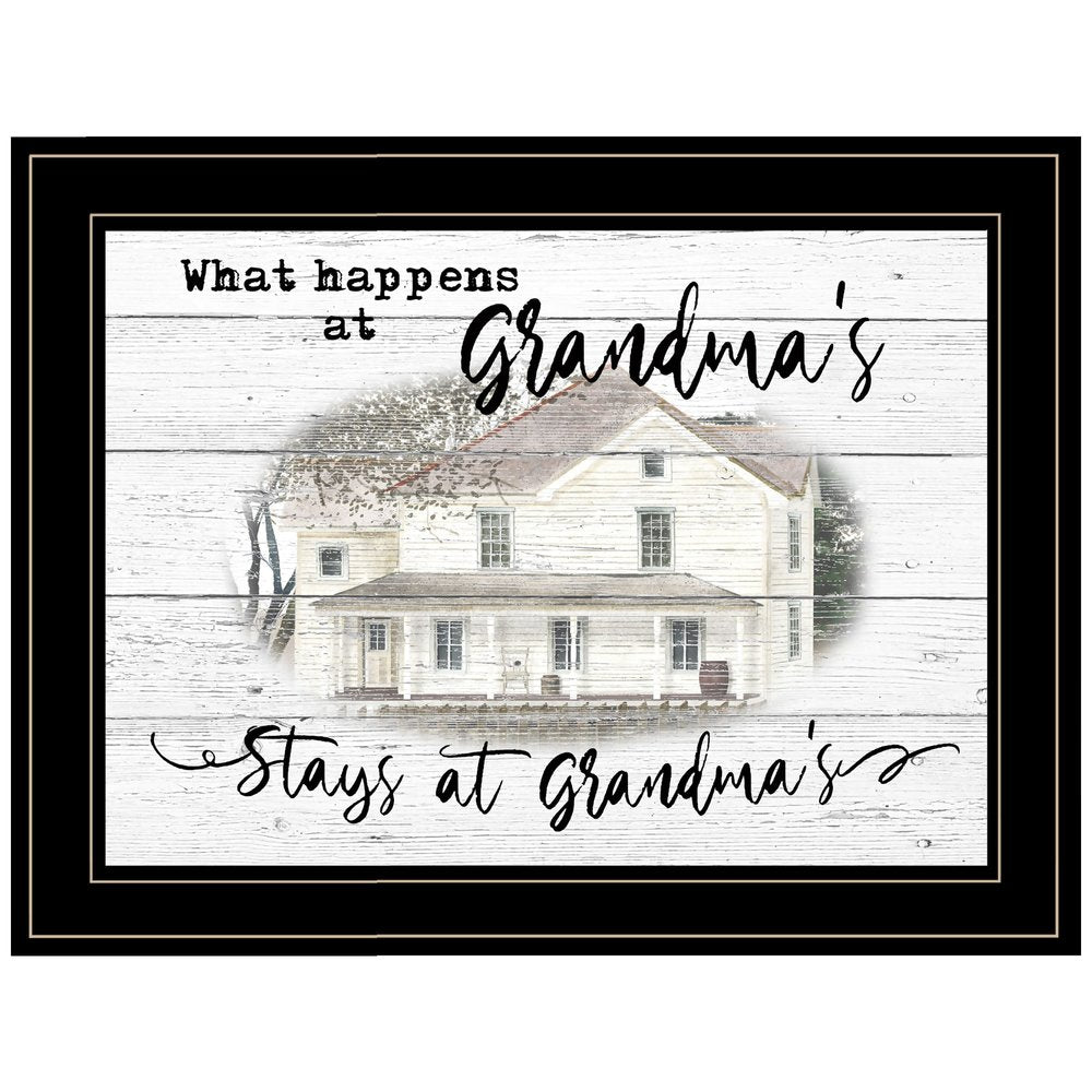 Stays At Grandmas Black Framed Print Wall Art HomeRoots