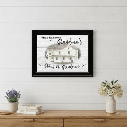 Stays At Grandmas Black Framed Print Wall Art HomeRoots