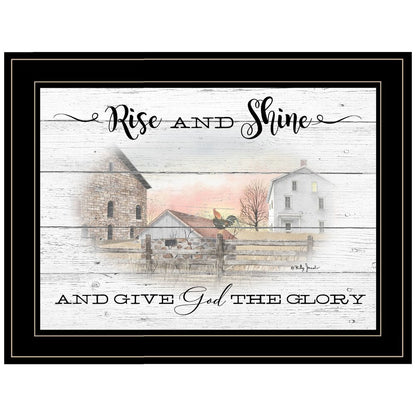 Rise And Shine 8 Black Framed Print Wall Art HomeRoots