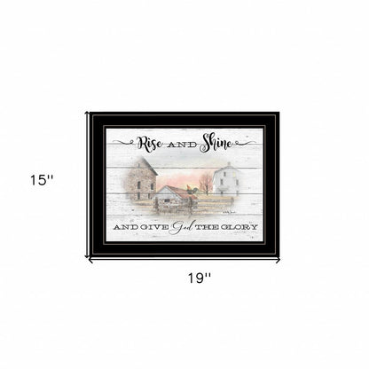 Rise And Shine 8 Black Framed Print Wall Art HomeRoots