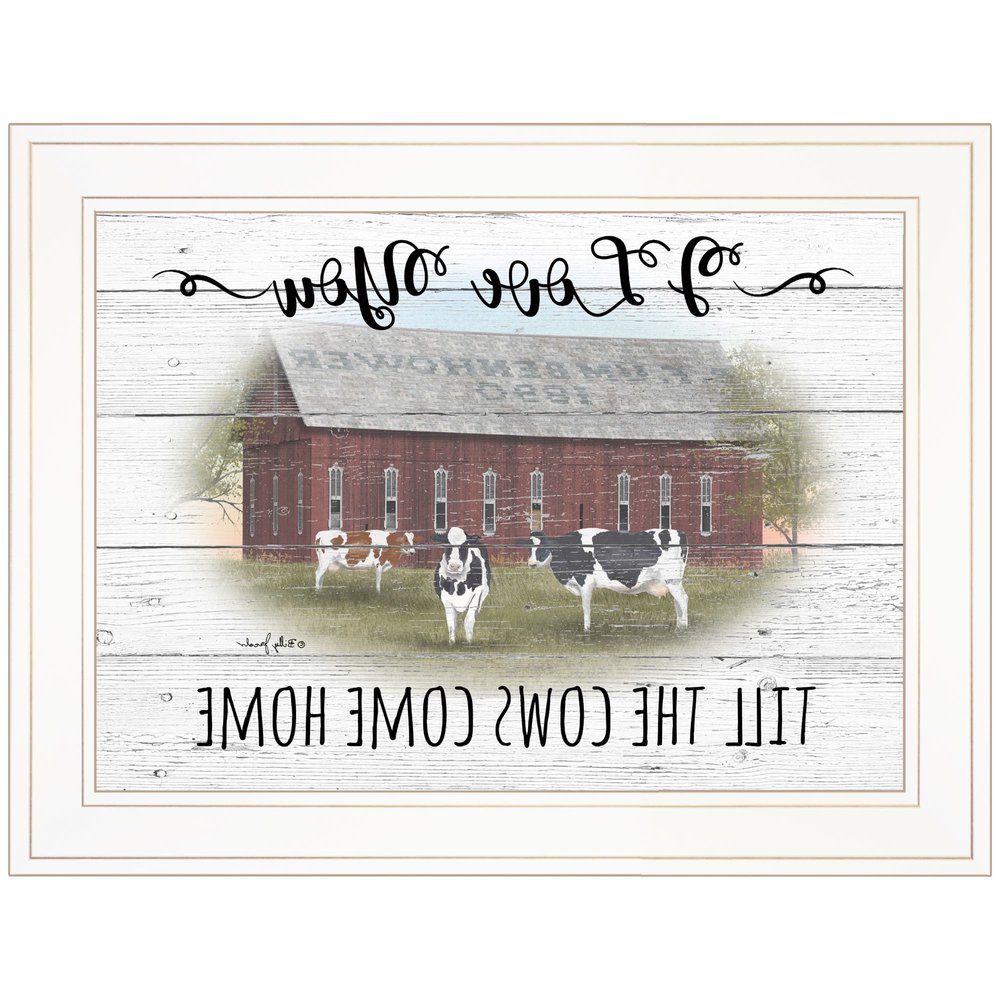 I Love You till the Cows Come Home 1 White Framed Print Wall Art — view 5