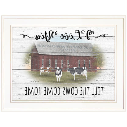I Love You till the Cows Come Home 1 White Framed Print Wall Art HomeRoots