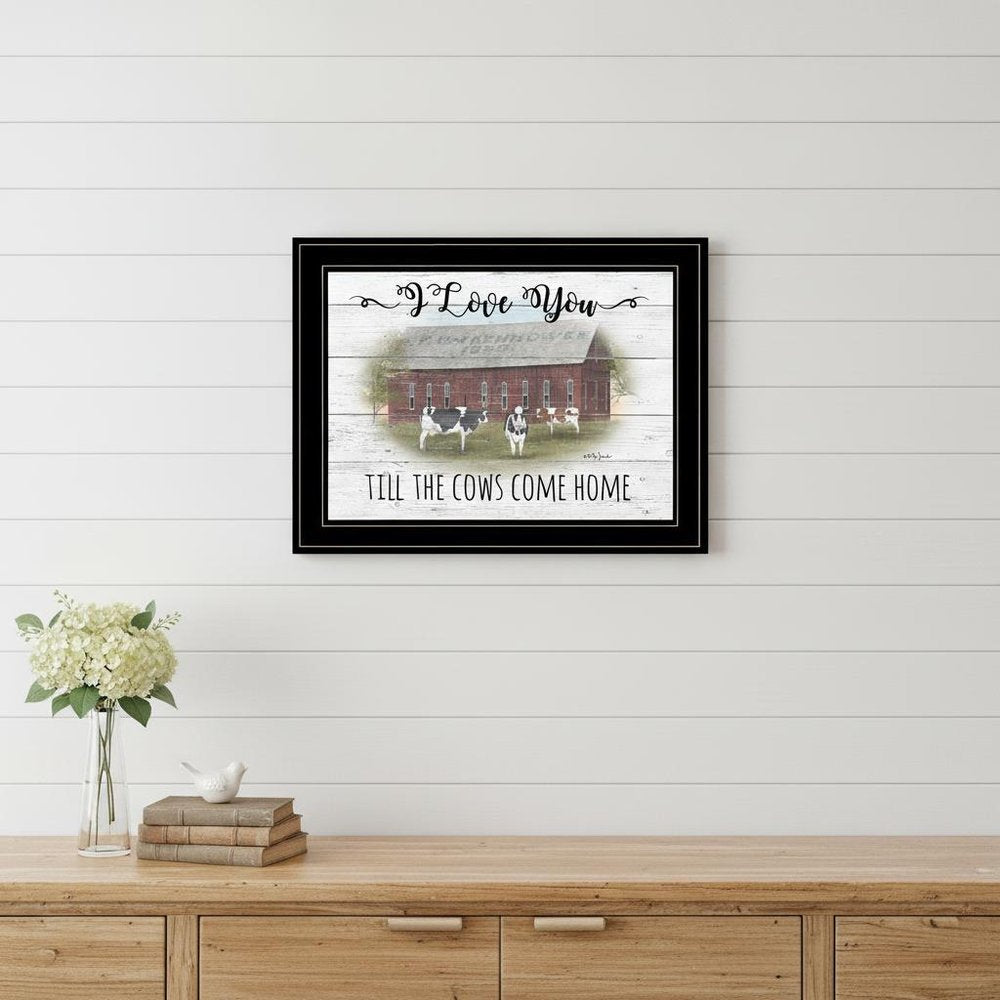 I Love You till the Cows Come Home 2 Black Framed Print Wall Art HomeRoots