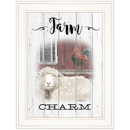 Farm Charm 1 White Framed Print Wall Art HomeRoots