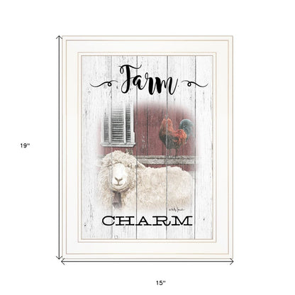 Farm Charm 1 White Framed Print Wall Art HomeRoots