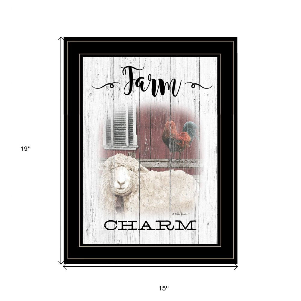 Farm Charm 2 Black Framed Print Wall Art HomeRoots