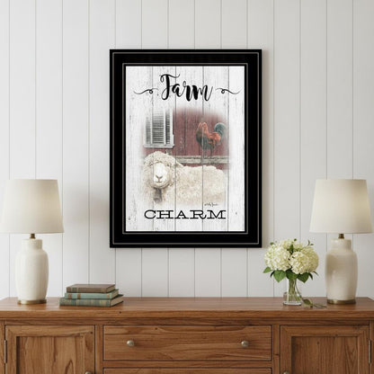 Farm Charm 2 Black Framed Print Wall Art HomeRoots