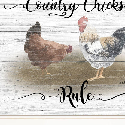 Country Chicks Rule 2 White Framed Print Wall Art HomeRoots