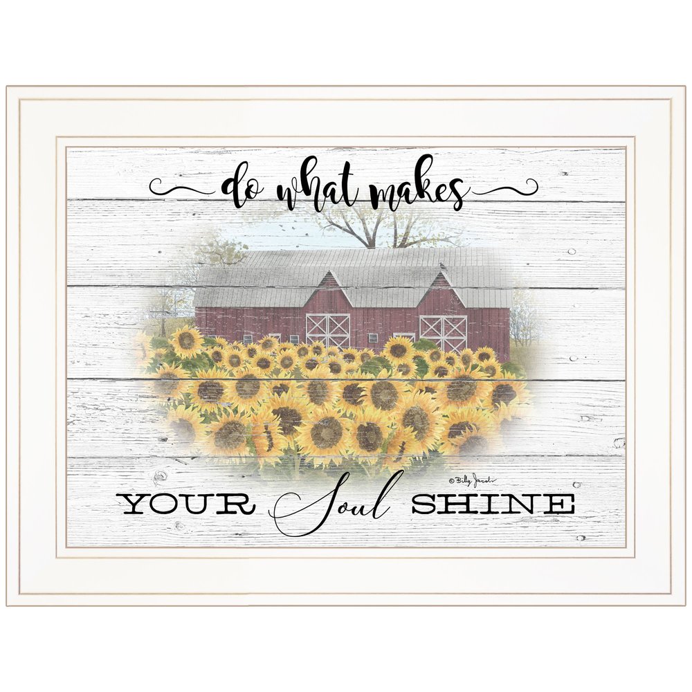 Do What Makes Your Soul Shine 1 White Framed Print Wall Art — view 1