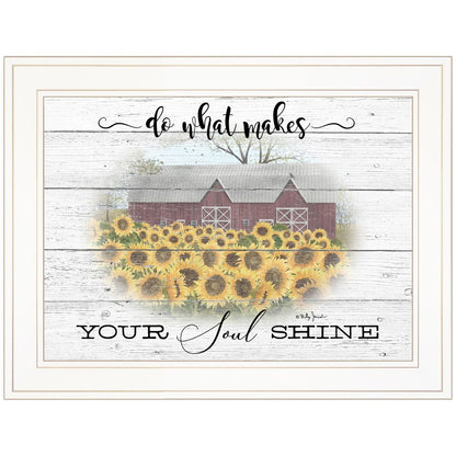Do What Makes Your Soul Shine 1 White Framed Print Wall Art HomeRoots