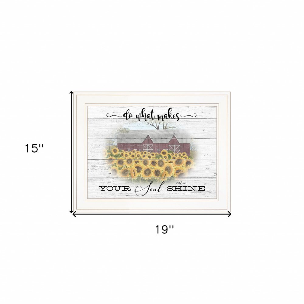 Do What Makes Your Soul Shine 1 White Framed Print Wall Art HomeRoots