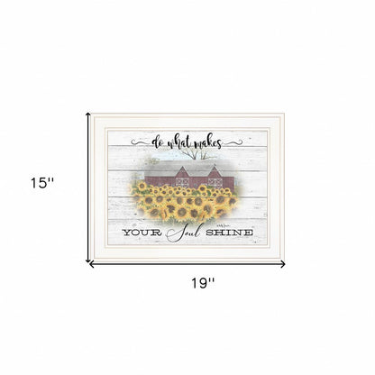 Do What Makes Your Soul Shine 1 White Framed Print Wall Art HomeRoots