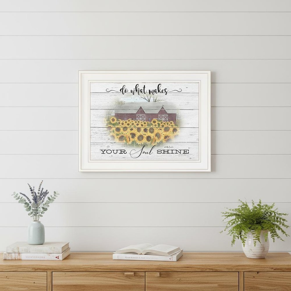 Do What Makes Your Soul Shine 1 White Framed Print Wall Art — view 6