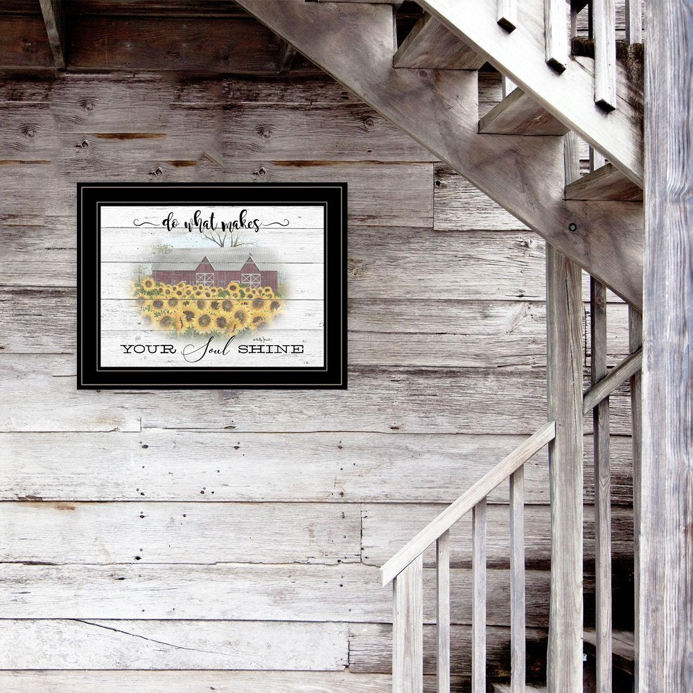 Do What Makes Your Soul Shine 2 Black Framed Print Wall Art — view 2