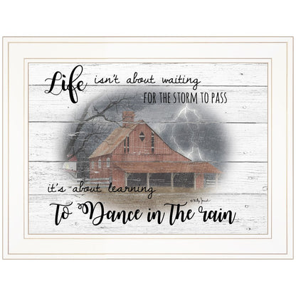 Storm Dance White Framed Print Wall Art HomeRoots