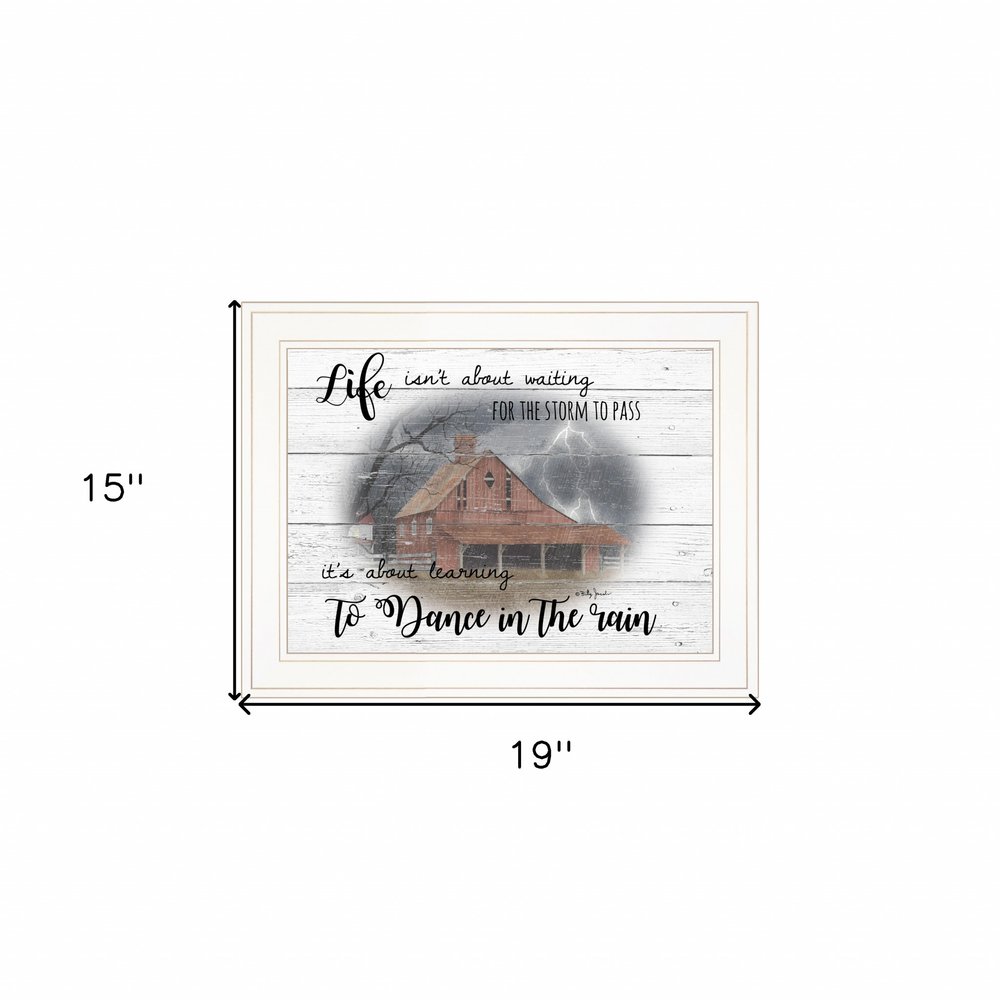 Storm Dance White Framed Print Wall Art HomeRoots
