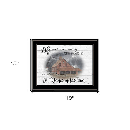 Storm Dance at the Farm Black Framed Print Wall Art HomeRoots