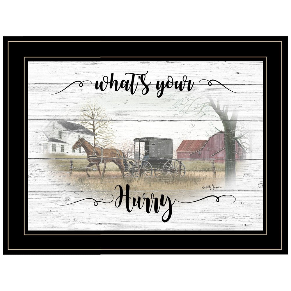 Whats Your Hurry 2 Black Framed Print Wall Art — view 2