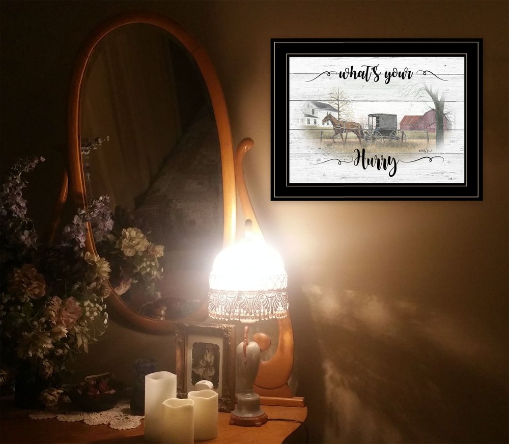 Whats Your Hurry 2 Black Framed Print Wall Art HomeRoots