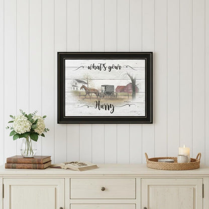 Whats Your Hurry 2 Black Framed Print Wall Art HomeRoots