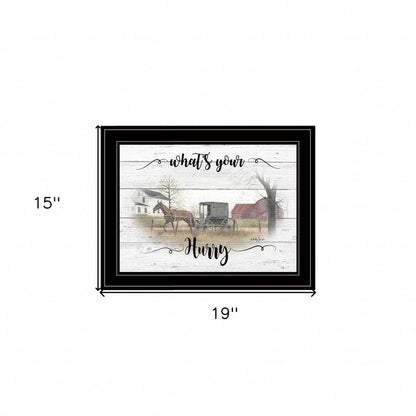 Whats Your Hurry 2 Black Framed Print Wall Art HomeRoots