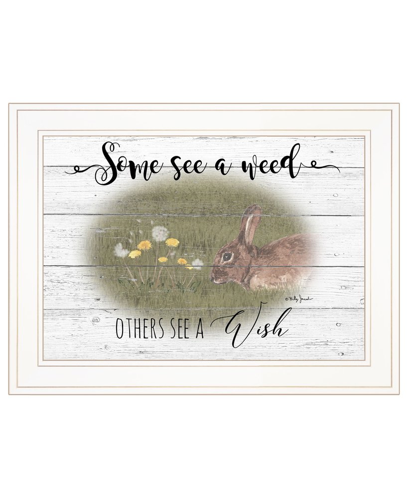Some See A Weed 1 White Framed Print Wall Art HomeRoots