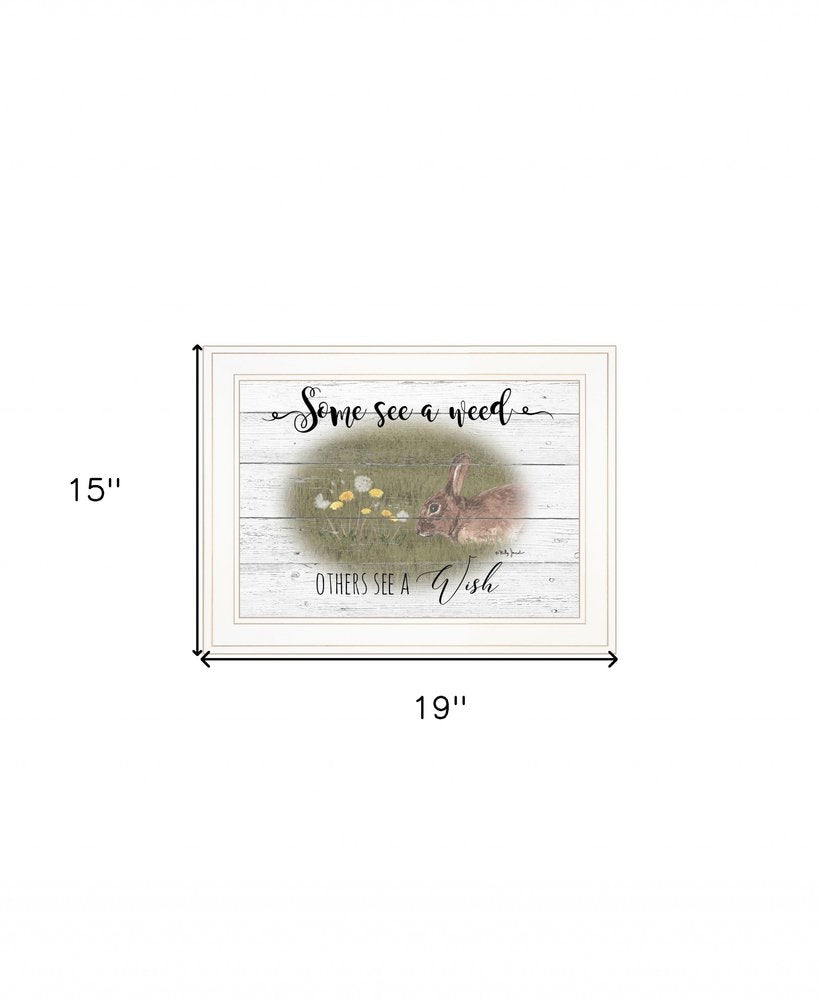 Some See A Weed 1 White Framed Print Wall Art — view 4